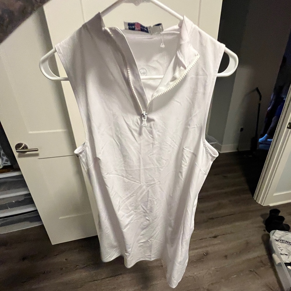 Vineyard Vines White Sleeveless Activewear Dress